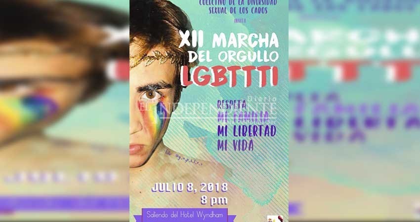 Será el 8 de julio la 12 Marcha del Orgullo Gay en Cabo San Lucas