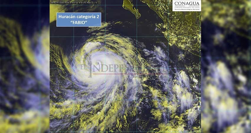 El huracán “Fabio” gana fuerza en el Pacífico; no representa riesgo para BCS 
