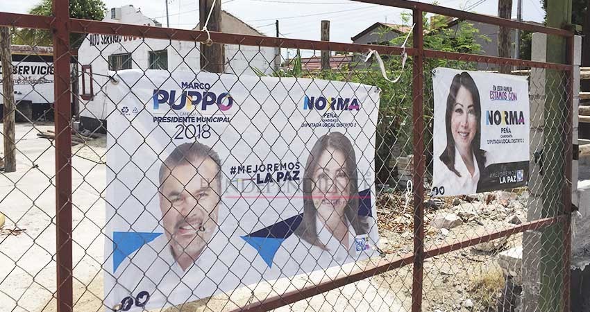 Vence plazo para retiro de propaganda electoral de la vía pública 