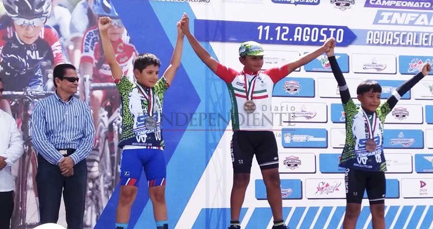 Triunfan ciclistas en el nacional infantil