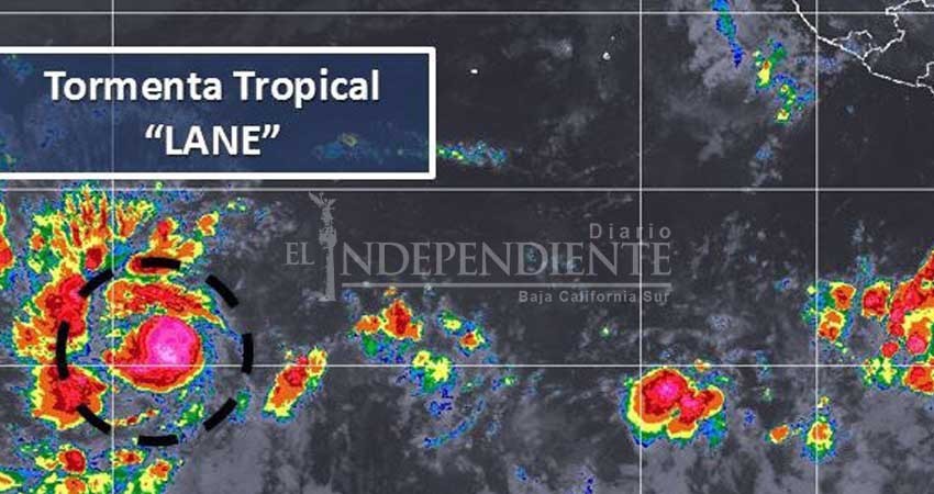 Se forma en el Pacífico la tormenta tropical Lane; no amenaza al estado