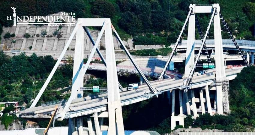 Recomiendan demolición del puente colapsado en Génova