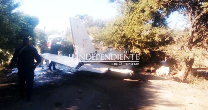 Se desploma avioneta en San Luis Potosí, reportan un muerto