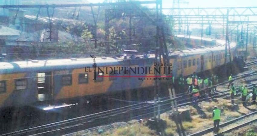 Choque de trenes deja más de 100 heridos en Sudáfrica