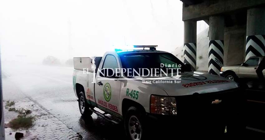 Más de 100 servicios de atención a usuarios de carreteras brindó Ángeles Verdes durante contingencia a mediados de semana