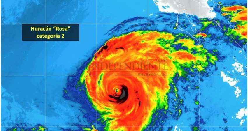 Prevén que “Rosa” siga debilitándose a medida que avanza con dirección a la península de BC