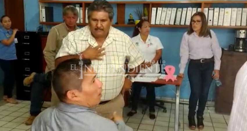 Acusan sindicalizados que bajo amenazas no les permiten salir a votar