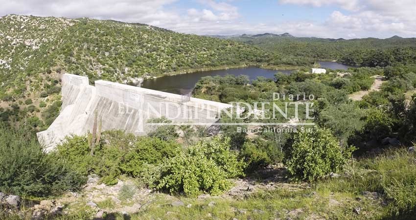 Presas de BCS al 25% de su capacidad