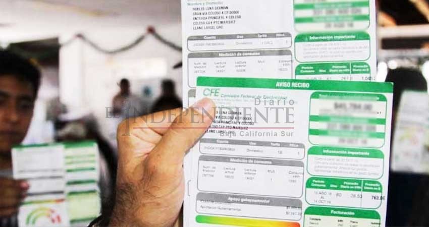 Reporta BCS incremento del 200% en el costo del servicio de energía eléctrica