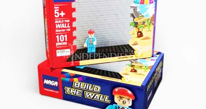 Invitan a niños a levantar el Muro de Trump… pero de juguete