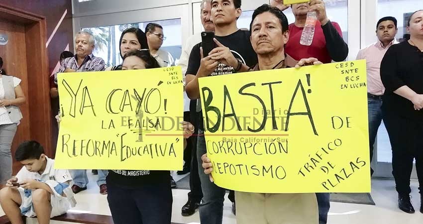 Reforma Educativa sólo aumenta la corrupción en SEP: Maestros democráticos