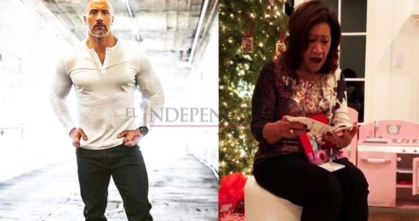 Dwayne Johnson le regala casa a su madre; el video se viraliza