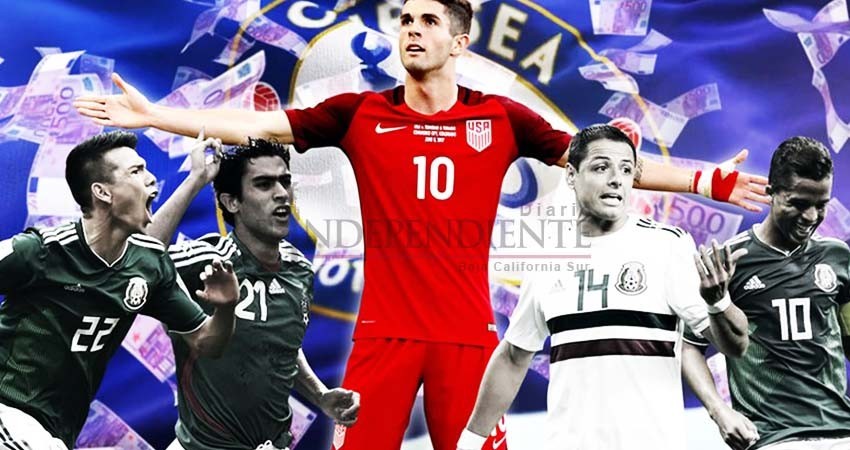 El 'gringo' Pulisic, lejísimos de lo que vale o se ha pagado por algún mexicano