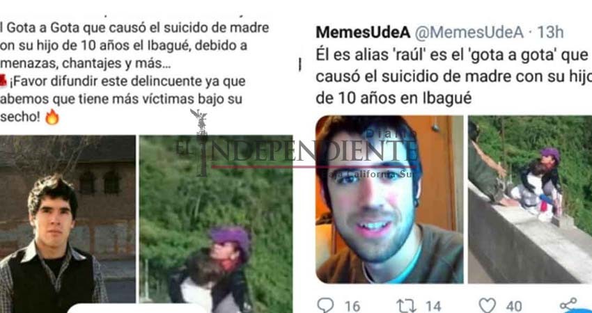 Se lanzó de puente con su hijo por una extorsión de 'gota a gota'