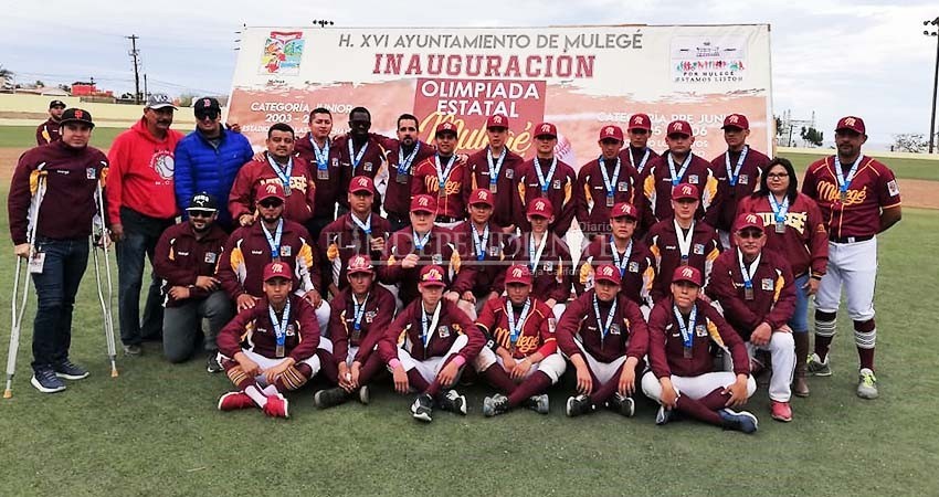 Mulegé y Los Cabos se reparten el oro en el béisbol