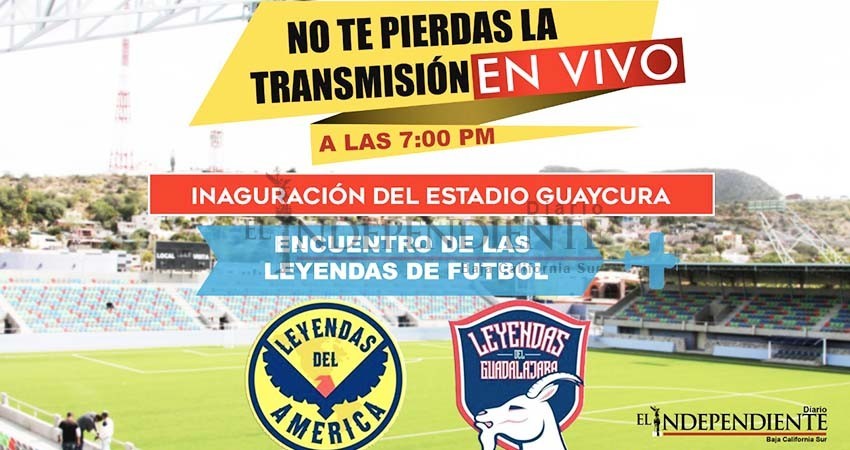 Hoy firman autógrafos las Leyendas del Futbol de Chivas – América en el malecón La Paz