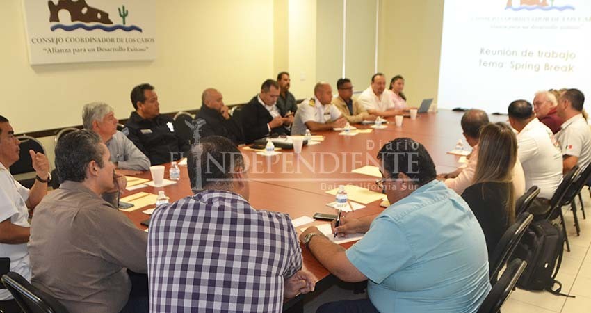 Autoridades e Iniciativa Privada ajustan seguridad con miras al Spring Break 2019