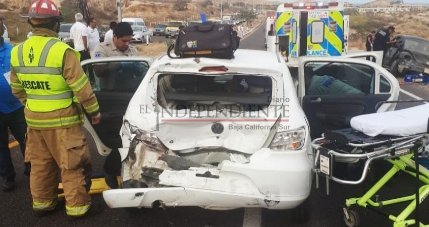 Carambola de 3 carros en la Transpeninsular