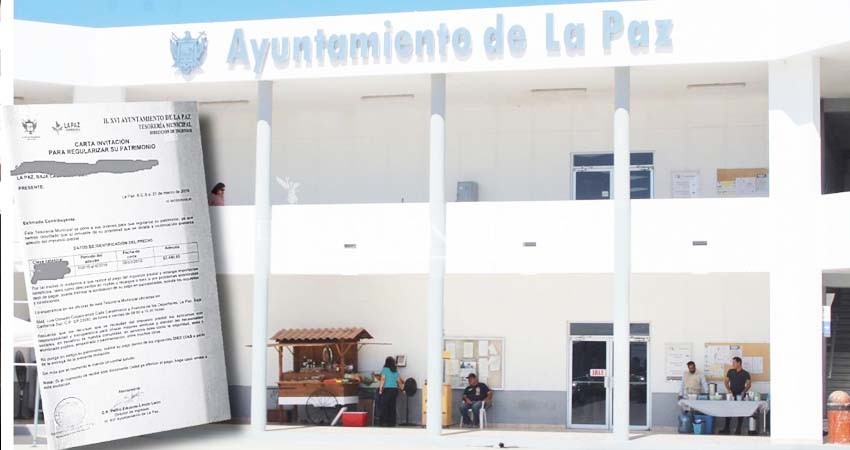 Reparten notificaciones con advertencia a deudores de predial en La Paz