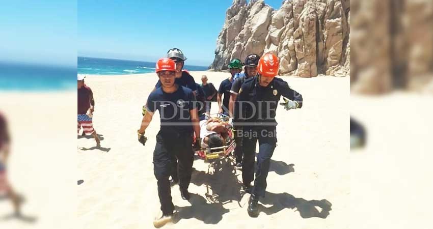 Gracias a un dron, rescatan a persona herida en CSL