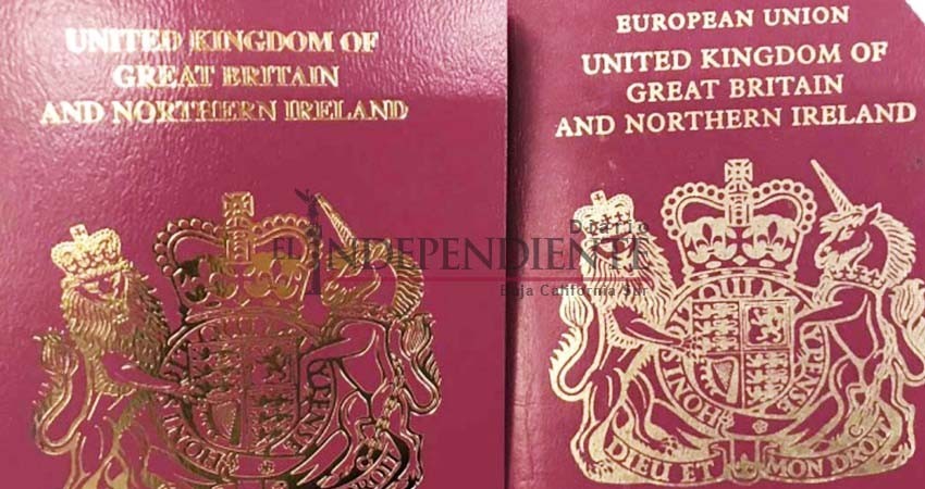 Pasaportes británicos ya no dicen 'Unión Europea'
