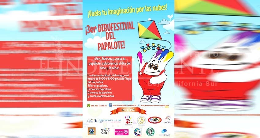 Esta tarde tendrá lugar el tercer Dibufestival del Papalote de Dibujando Nuestro Sueño
