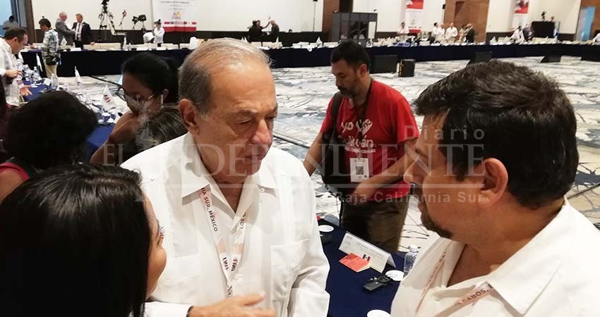 Carlos Slim habló en Los Cabos sobre unidad en Norteamérica e inversión en países del Sur para un desarrollo sostenible de la región