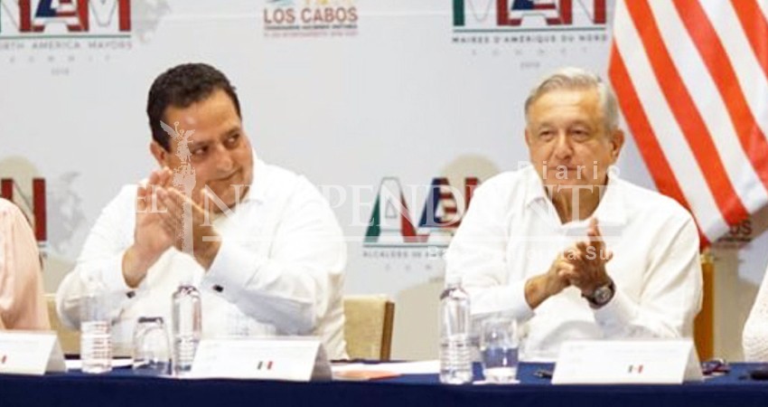 Aplaude Carlos Mendoza a AMLO por cancelar aranceles de EU