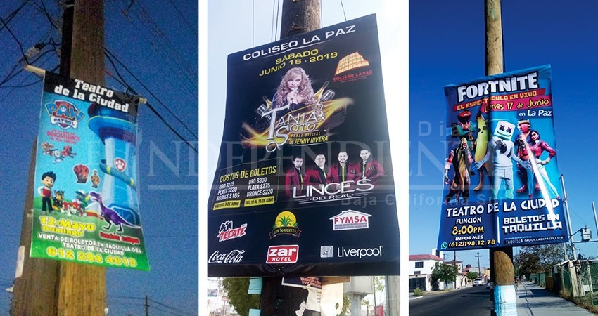Insisten promotoras en colocar publicidad ilegal en La Paz