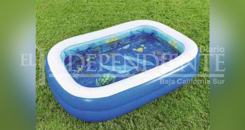 Muere una niña en La Paz;  se ahogó en una alberca inflable
