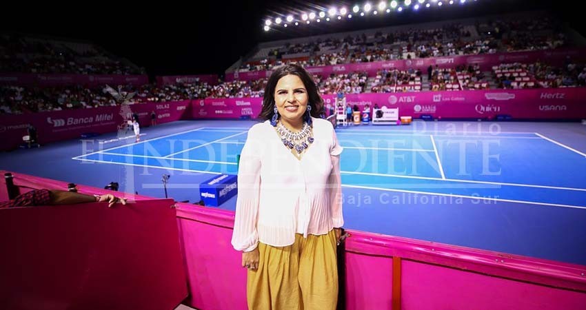 Abuchean en el Abierto Mexicano de Tenis a la alcaldesa de Los Cabos