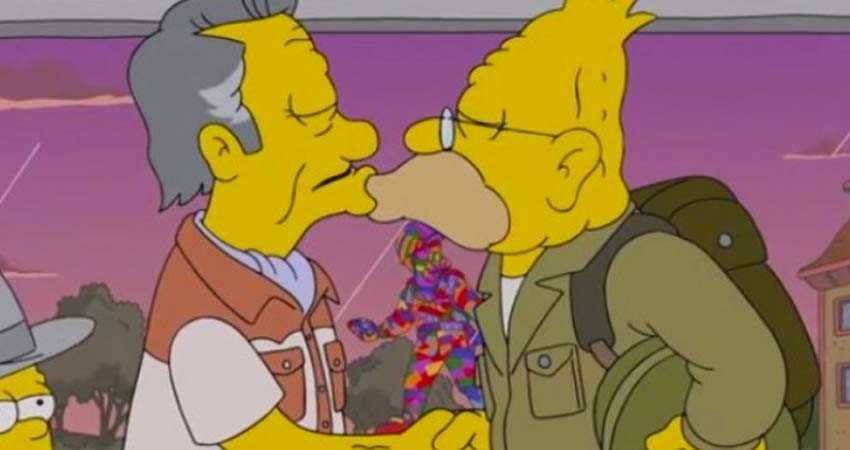 LoveIsLove: El abuelo Simpson tuvo un romance gay