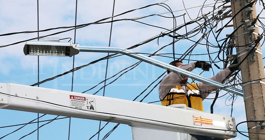 Alumbrarán con led todos los bulevares de La Paz