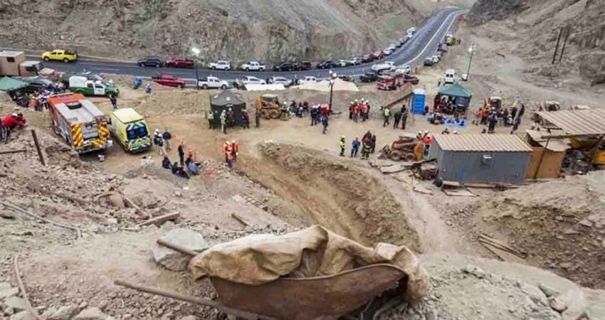 Derrumbe de mina en Chile deja un muerto y cuatro heridos