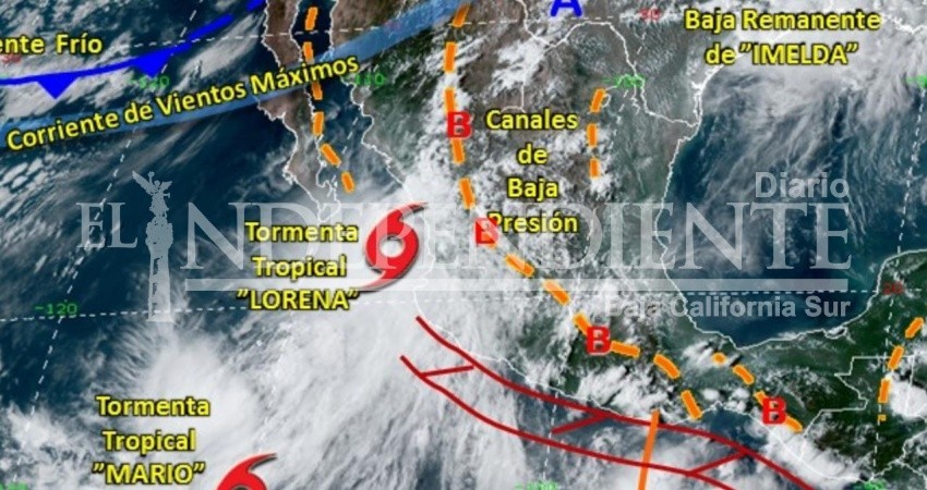 “Lorena” cerca de ingresar a Los Cabos; inició la lluvia
