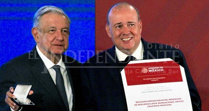 Reconoce López Obrador a brigadas de la Cruz Roja, a la Marina…