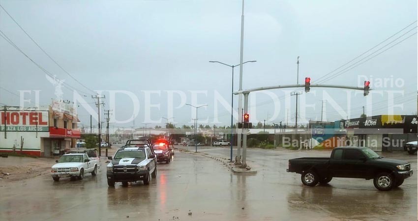 Lluvias no han provocado cortes a la circulación en Los Cabos