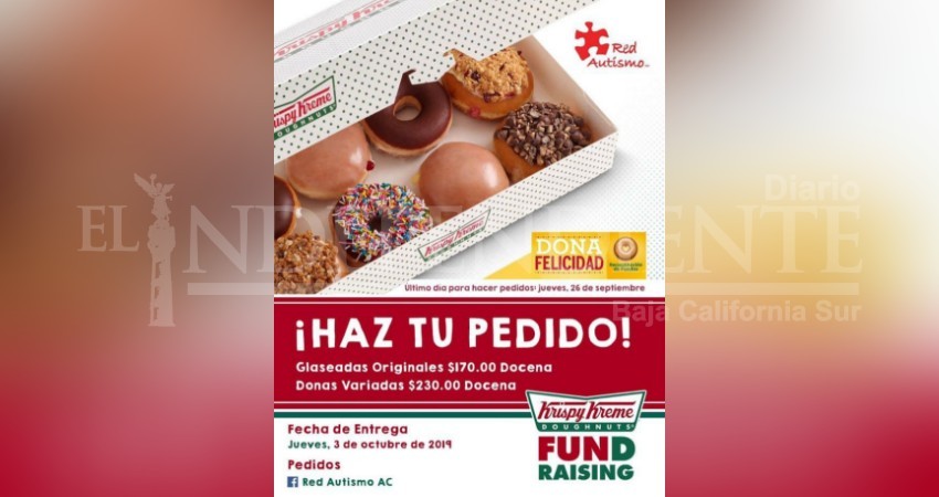 Aproveche el último día para pedir donas a beneficio de Red Autismo
