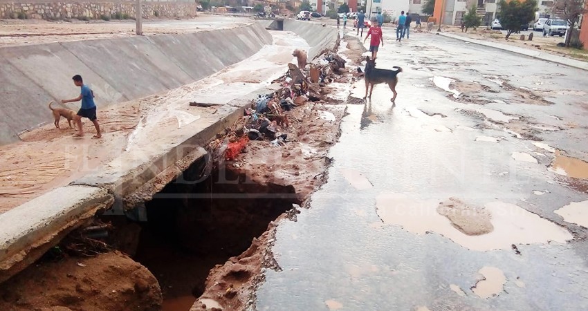 Chulavista, la colonia más afectada por las lluvias del domingo