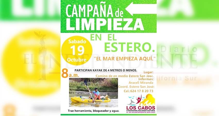 Organizan jornada de limpieza en el Estero de SJC; la basura llegó a la zona núcleo