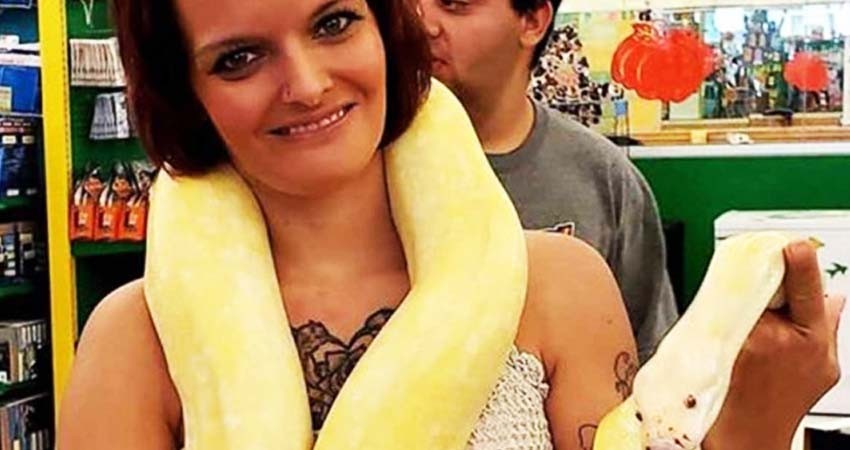 Hallan a mujer muerta con enorme pitón sobre su garganta