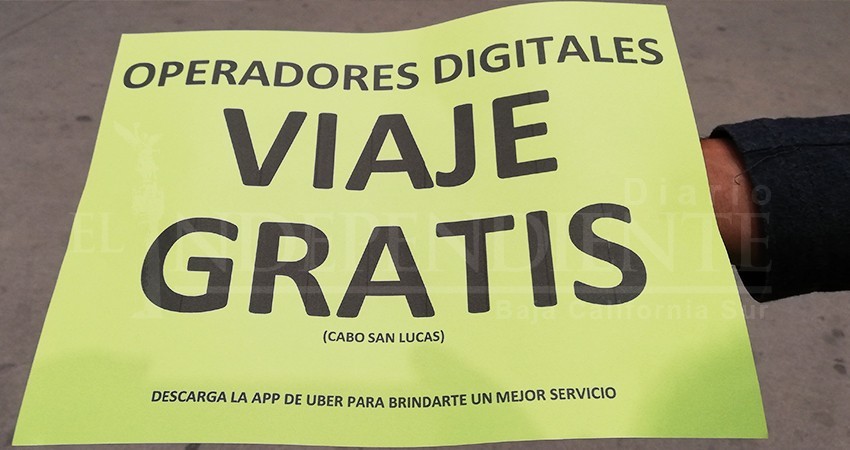 Suman 500 viajes gratis de plataformas digitales en Los Cabos