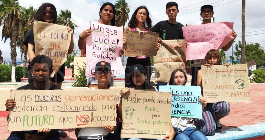 Jóvenes protestarán en CSL para exigir a autoridades acciones contra del cambio climático