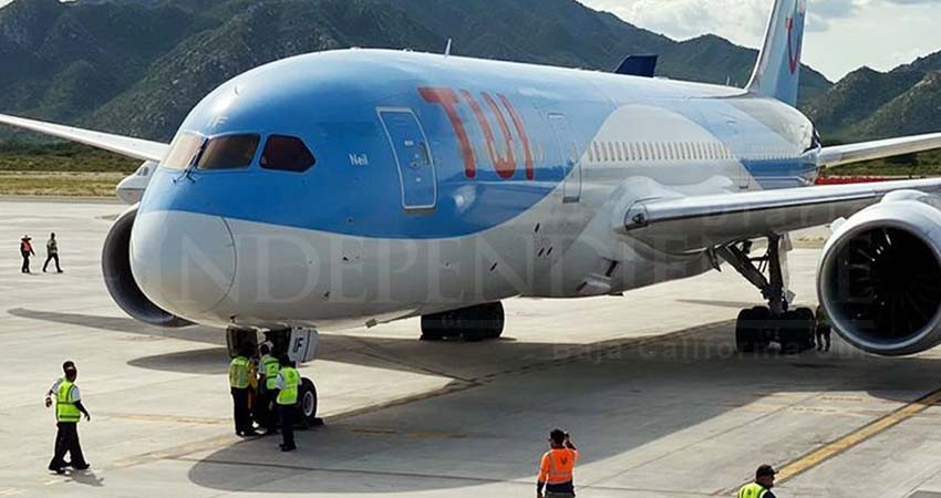 “Poco más” de 300 pasajeros por vuelo llegan desde Londres a Los Cabos: Setues