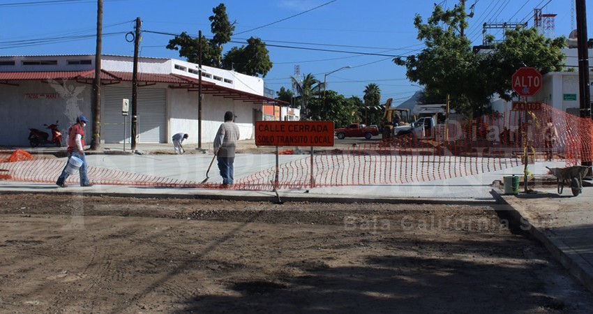 Seguirá cierre de calles de La Paz hasta abril de 2020