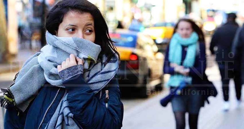 Frente frío 27 mantendrá temperaturas gélidas en BCS 