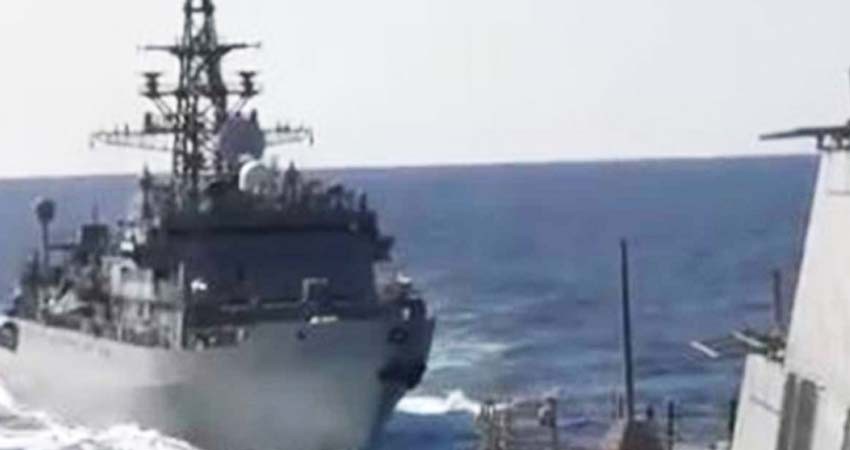 Barco ruso y otro estadunidense, a punto de colisionar en Medio Oriente