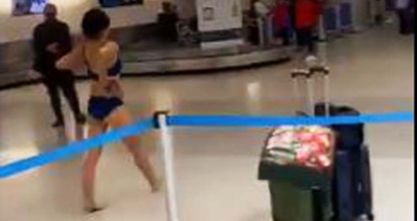 Mujer se paseó desnuda en el aeropuerto de Miami