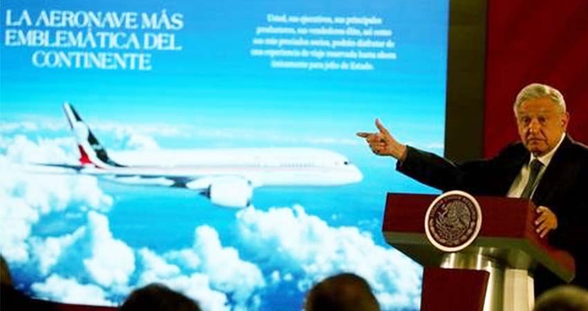 Aclara AMLO que la rifa del avión presidencial será la ultima opción que se considere