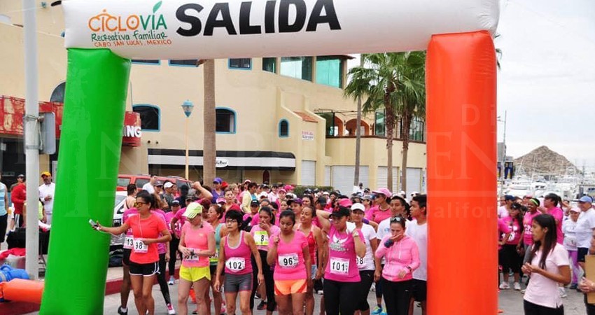 Promueven ciclovía recreativa en la colonia Las Palmas de CSL